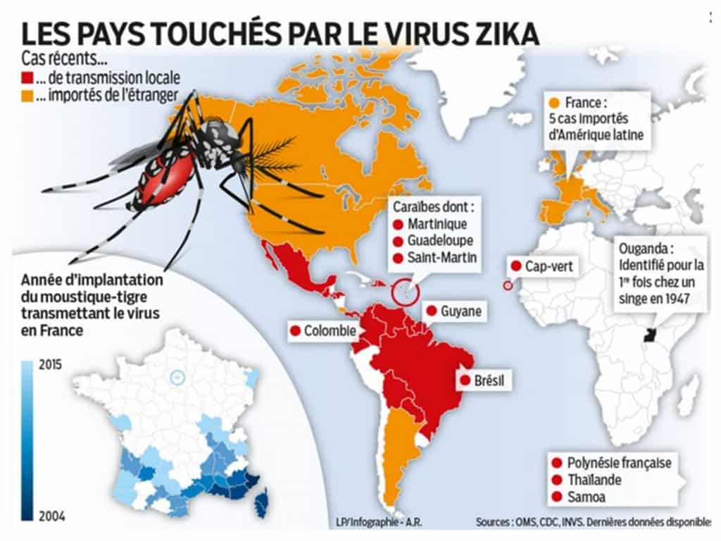 carte zika 