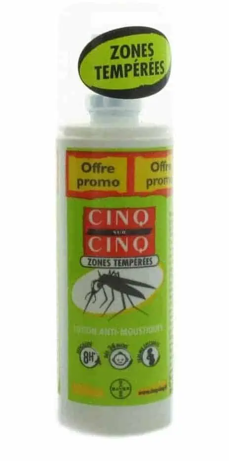 avis spray moustique cinq sur cinq zones temperes